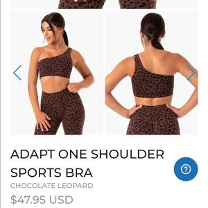 Adapt one shoulder sport bra